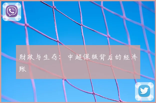 财政与生存：中超保级背后的经济账