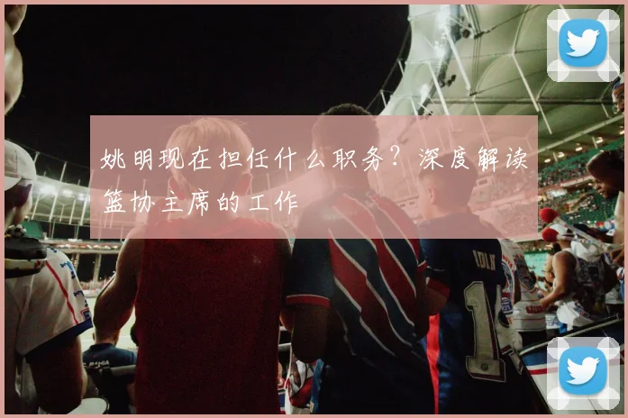 姚明现在担任什么职务?深度解读篮协主席的工作